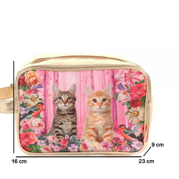 Toiletry bag  Pink cats - Image 2