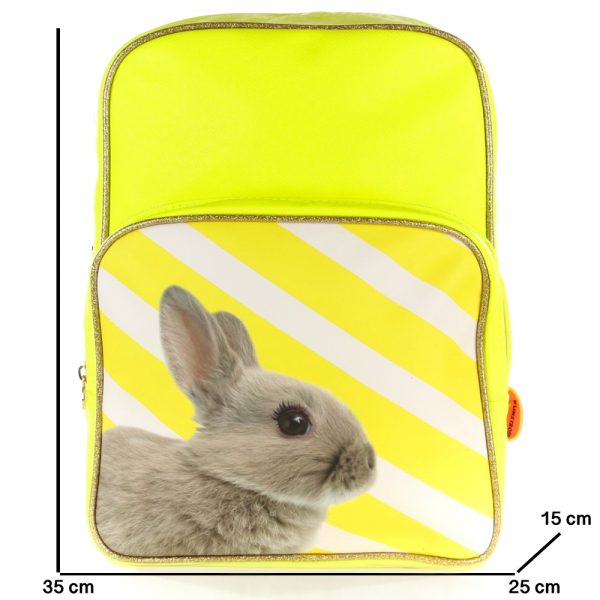 Rugzak Konijn fluor geel - Afbeelding 6