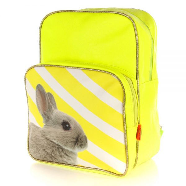 Rugzak Konijn fluor geel - Afbeelding 4