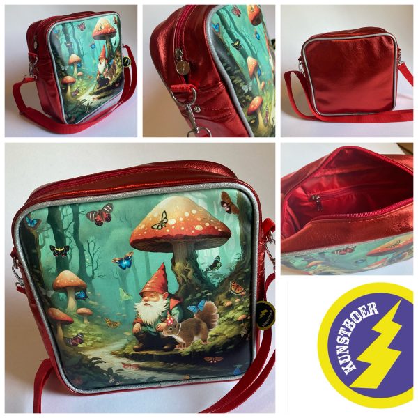 Schoudertas Kabouter rood
