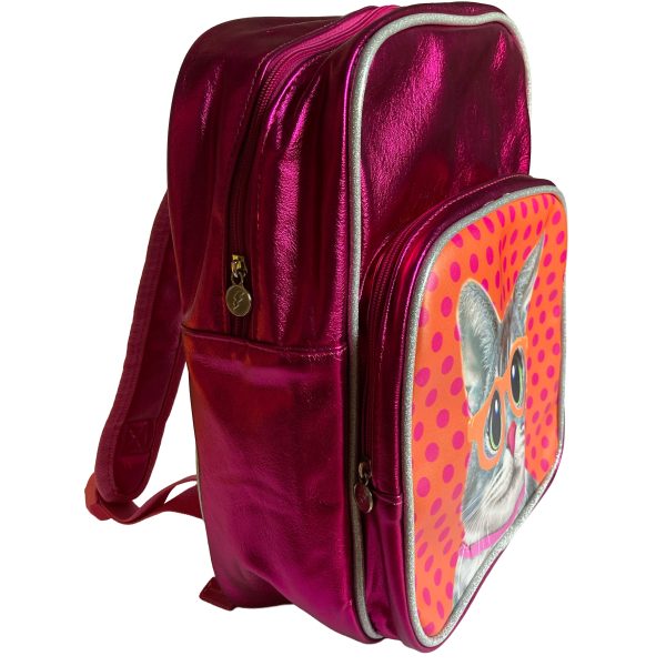Backpack Cat with glasses Pink - looking sharp - Image 3