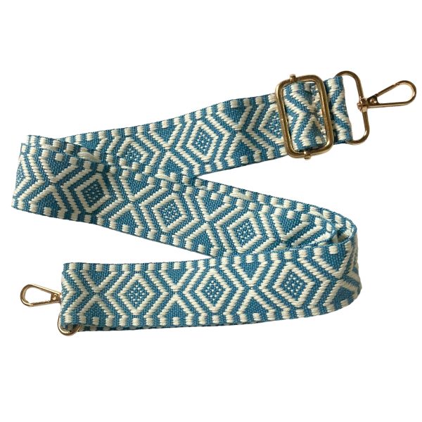 Tas hengsel - aqua etnisch