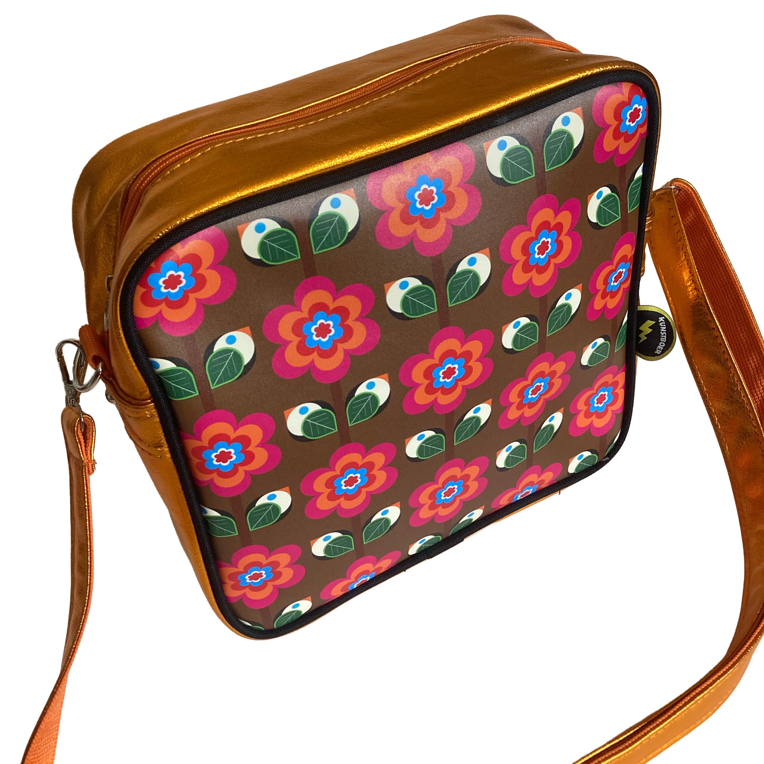 Schoudertas retro Vogel-bloemen - Afbeelding 4