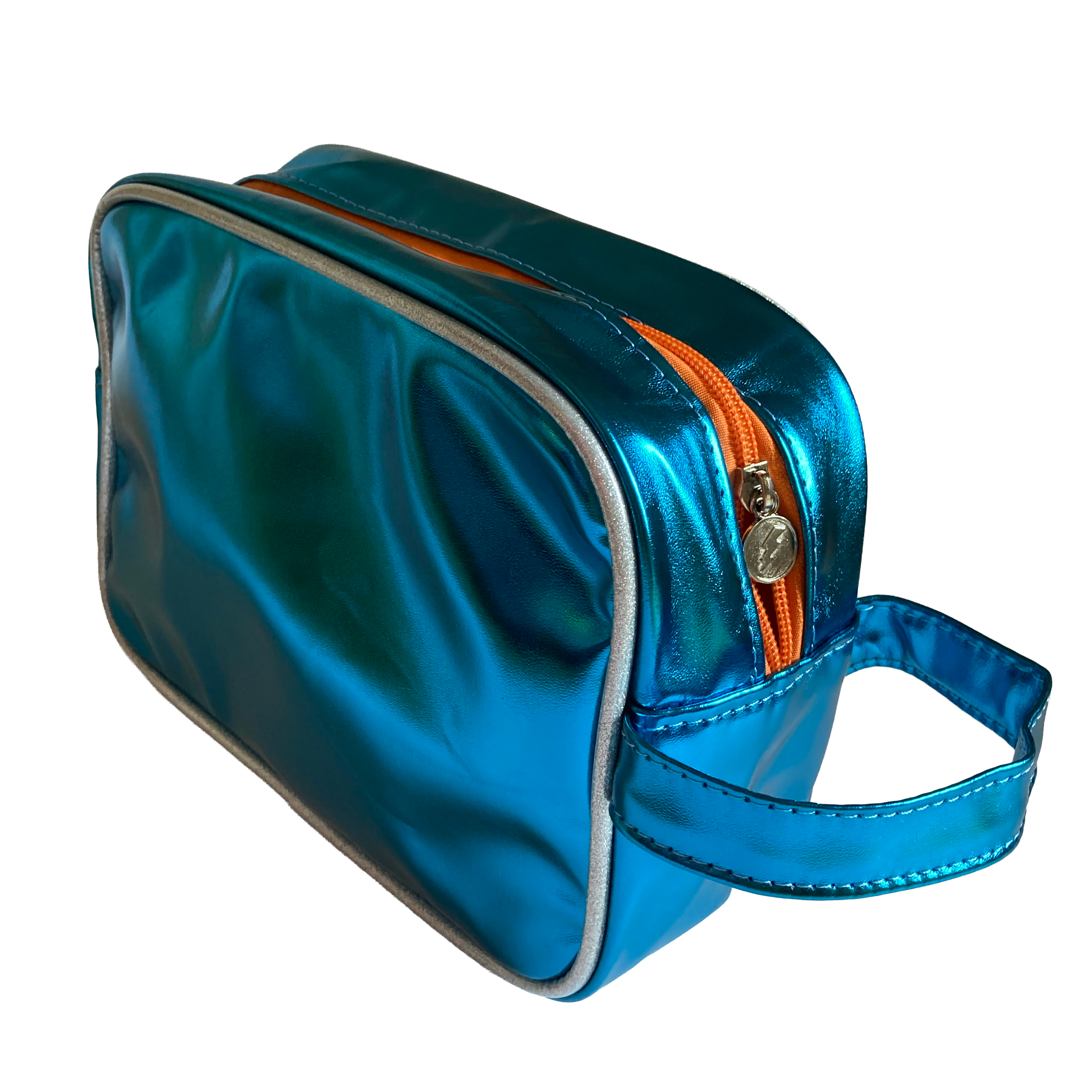 Toiletry bag Cat with glasses gingham background - Image 6